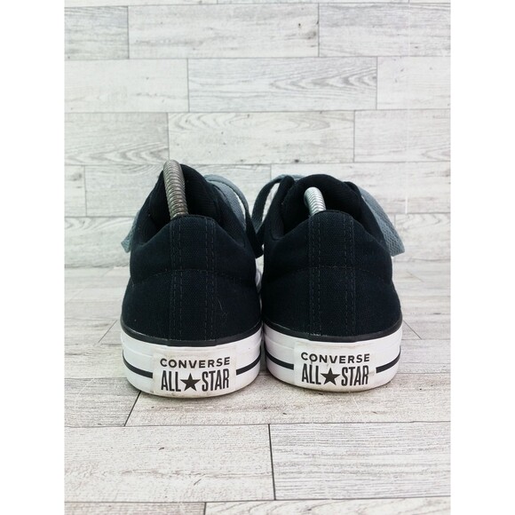 Men's Converse All Star Shoes Gray Black Low Top Canvas Sneakers 163217F Size 7 - Picture 8 of 13